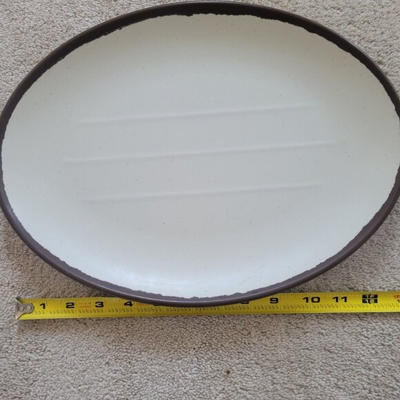 Melamine Restaurant Ware Plates Bowls Appetizer Sauce Dish Brown Cream 10 of eac - Picture 13 of 16